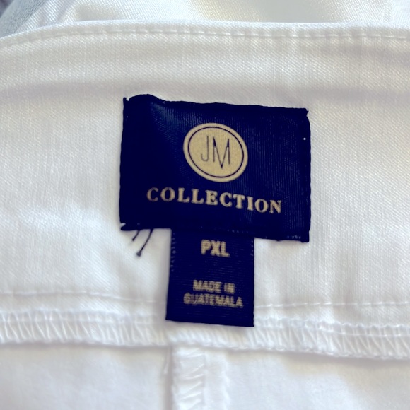 JM COLLECTION Tummy Control White Pullon Ankle Tailored Pants NWOT - Picture 8 of 9